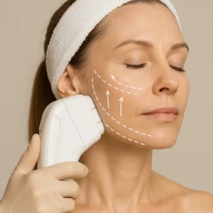 Woman having HI-FU to reduce wrinkles call LA LIPO Macclesfield Now!