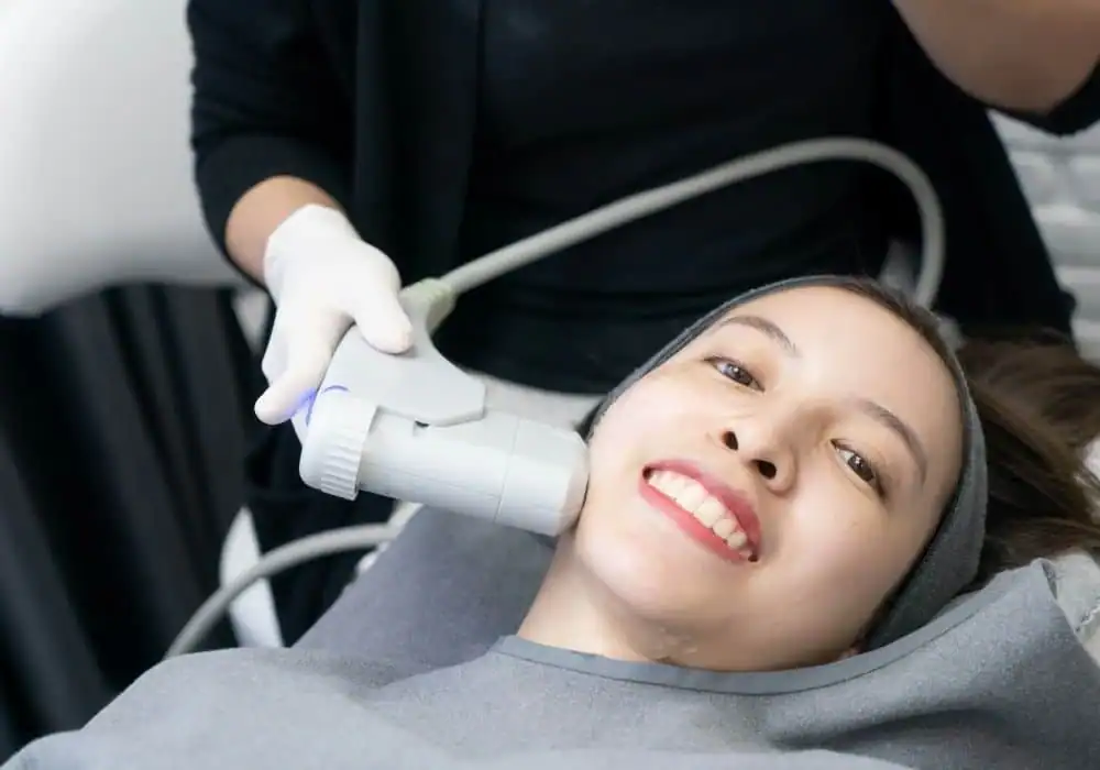 HIFU treatment Macclesfield in progress