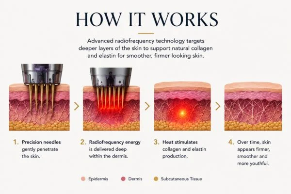 Diagram of how Collagen Lift Therapy Macclesfield works